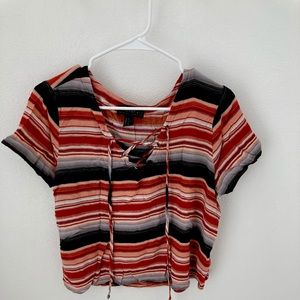Forever 21 Red Stripped Top